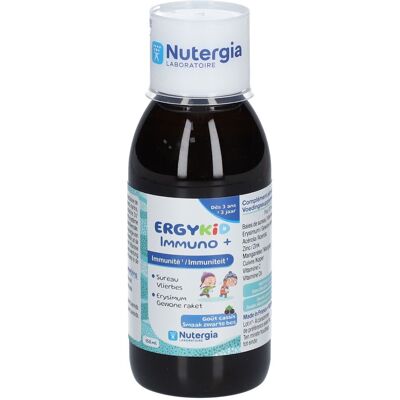 Nutergia Ergykid Immuno+ - Soutient l'immunité enfant - 150ml - Publicité Nutergia Ergykid Immuno+ - Soutient l'immunité enfant - 150ml - Publicité