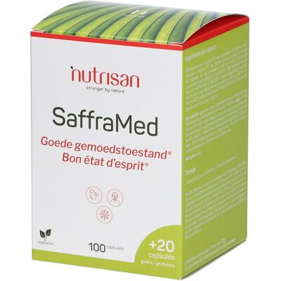 Nutrisan - SaffraMed - 100+20 gélules - Complément alimentaire - Publicité Nutrisan - SaffraMed - 100+20 gélules - Complément alimentaire - Publicité
