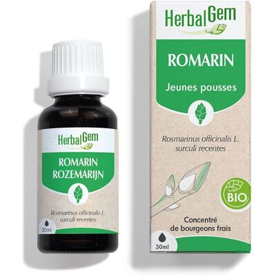 Extrait de Romarin Bio Herbalgem - Complément Alimentaire - 30ml - Publicité Extrait de Romarin Bio Herbalgem - Complément Alimentaire - 30ml - Publicité