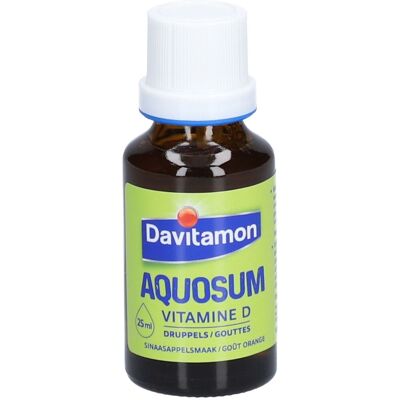 Davitamon - Aquosum - Drops - 25 ml - Vitamin D supplement - Publicité Davitamon - Aquosum - Drops - 25 ml - Vitamin D supplement - Publicité