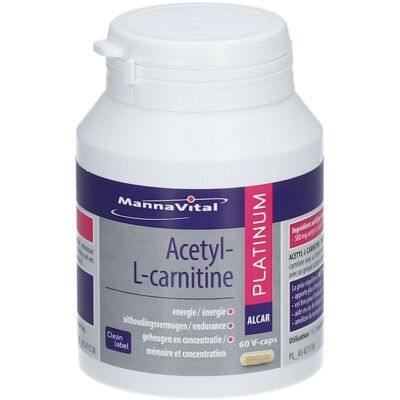 Mannavital Acétyl-L-Carnitine Capsule(S) 60 pc(s) - Publicité Mannavital Acétyl-L-Carnitine Capsule(S) 60 pc(s) - Publicité