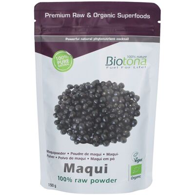 Poudre de Maqui Bio Biotona - Superaliment, 150g - Publicité Poudre de Maqui Bio Biotona - Superaliment, 150g - Publicité