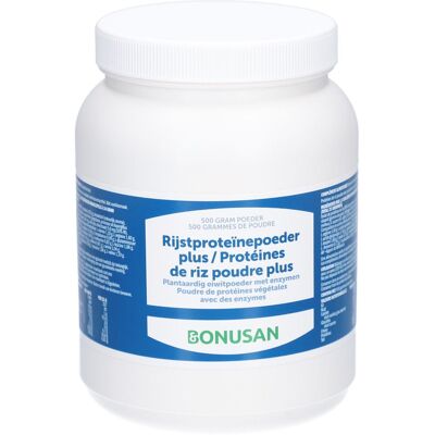 Bonusan Rijstproteine Plus Poeder 500g Poudre 500 g - Publicité Bonusan Rijstproteine Plus Poeder 500g Poudre 500 g - Publicité