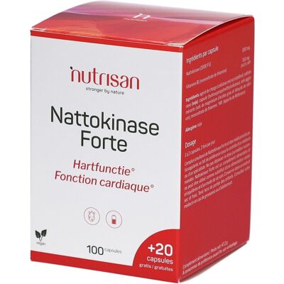 Nutrisan Nattokinase Forte 100 + 20 Capsules Gratuites Capsule(S) 100+20 pc(s) - Publicité Nutrisan Nattokinase Forte 100 + 20 Capsules Gratuites Capsule(S) 100+20 pc(s) - Publicité
