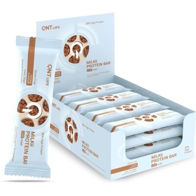 QNT Barre protéinée milkii cookie Aliment 12x60 g - Publicité QNT Barre protéinée milkii cookie Aliment 12x60 g - Publicité