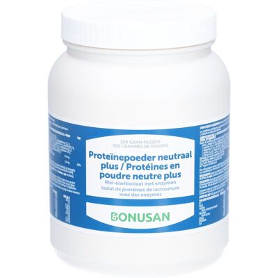Bonusan Protéines en Poudre Neutre Plus 500 g - Publicité Bonusan Protéines en Poudre Neutre Plus 500 g - Publicité