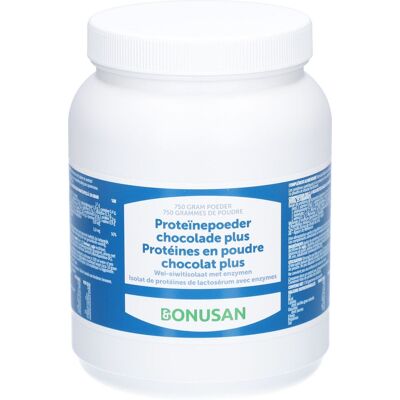 Bonusan Protéines en Poudre Chocolat Plus 500 g - Publicité Bonusan Protéines en Poudre Chocolat Plus 500 g - Publicité