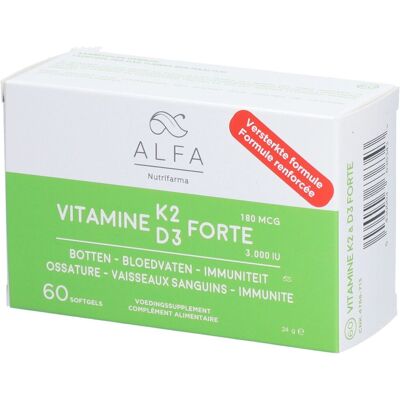 NUTRIFARMA - Alfa K2-D3 Forte Nouvelle - Complément alimentaire - Publicité NUTRIFARMA - Alfa K2-D3 Forte Nouvelle - Complément alimentaire - Publicité