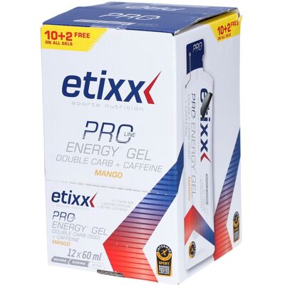 Etixx Double Carb Energy Gel Pro Line + Caffeine Mango Ampoule(S) Buvable(S) 12x60 ml - Publicité Etixx Double Carb Energy Gel Pro Line + Caffeine Mango Ampoule(S) Buvable(S) 12x60 ml - Publicité