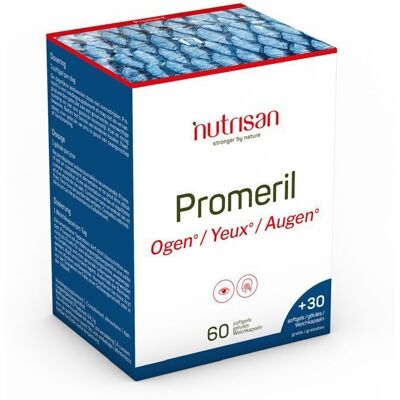Nutrisan Promeril Capsules d'huile de poisson oméga-7 - Compléments alimentaires - Publicité Nutrisan Promeril Capsules d'huile de poisson oméga-7 - Compléments alimentaires - Publicité