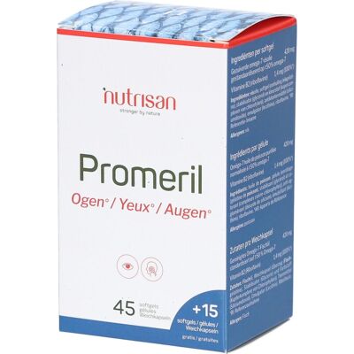 Nutrisan Promeril 45 + 15 Capsules Gratuites Capsule(S) 45+15 pc(s) - Publicité Nutrisan Promeril 45 + 15 Capsules Gratuites Capsule(S) 45+15 pc(s) - Publicité