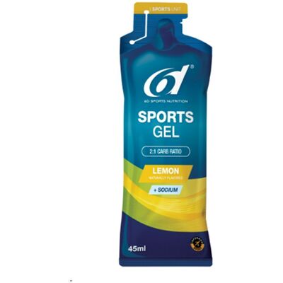6D Sports Nutrition Gel - Lemon Gel(S) 6x45 ml - Publicité 6D Sports Nutrition Gel - Lemon Gel(S) 6x45 ml - Publicité