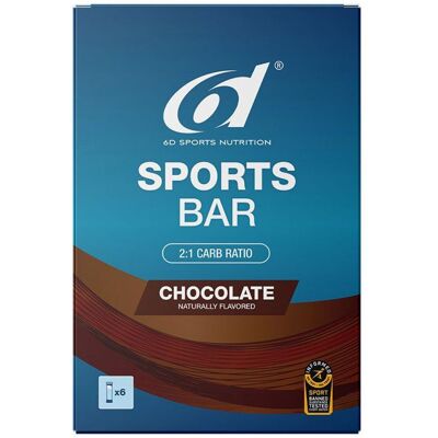 6D Sports Nutrition 6d Sports Bar Chocolate Barre 6x46 g - Publicité 6D Sports Nutrition 6d Sports Bar Chocolate Barre 6x46 g - Publicité