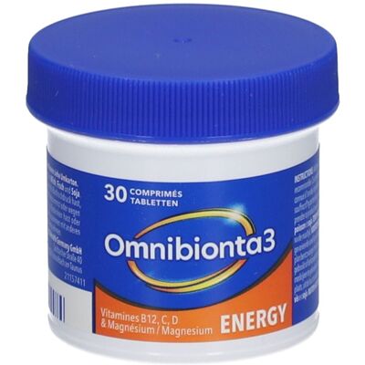 PROCTER & GAMBLE BENELUX Omnibionta 3 Énergie - Multivitamines avec B12, C et magnésium - Publicité PROCTER & GAMBLE BENELUX Omnibionta 3 Énergie - Multivitamines avec B12, C et magnésium - Publicité