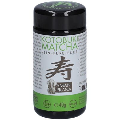 Amanprana Kotobuki Matcha Pure Thé 40 g - Publicité Amanprana Kotobuki Matcha Pure Thé 40 g - Publicité