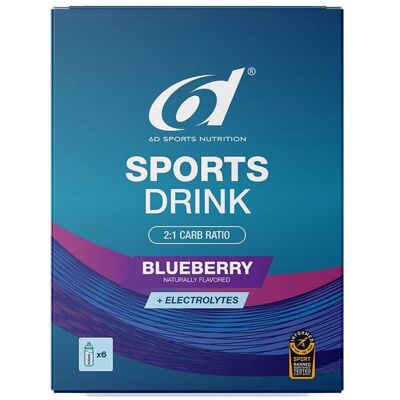 6D Sports Nutrition 6d Sports Drink Blueberry Poudre 6x33 g - Publicité 6D Sports Nutrition 6d Sports Drink Blueberry Poudre 6x33 g - Publicité