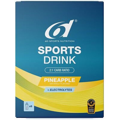 6D Sports Nutrition 6d Boisson sportive à l'ananas Poudre 6x33 g - Publicité 6D Sports Nutrition 6d Boisson sportive à l'ananas Poudre 6x33 g - Publicité