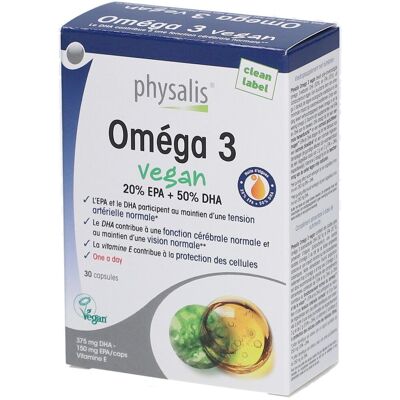 Physalis Omega 3 Vegan Capsule(S) 30 pc(s) - Publicité Physalis Omega 3 Vegan Capsule(S) 30 pc(s) - Publicité