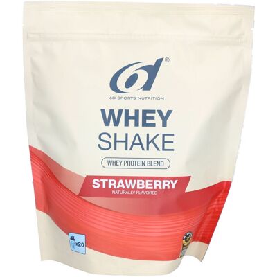 6d Sports Nutrition Whey Shake Fraise Poudre 500 g - Publicité 6d Sports Nutrition Whey Shake Fraise Poudre 500 g - Publicité