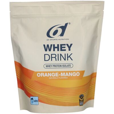 6d Sports Nutrition Whey Drink Orange-Mangue Poudre 480 g - Publicité 6d Sports Nutrition Whey Drink Orange-Mangue Poudre 480 g - Publicité