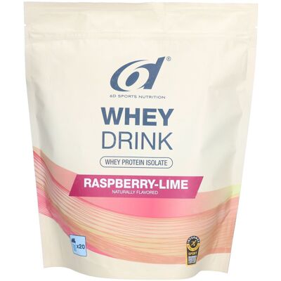 6d Sports Nutrition Whey Drink Framboise-Lime Poudre 480 g - Publicité 6d Sports Nutrition Whey Drink Framboise-Lime Poudre 480 g - Publicité