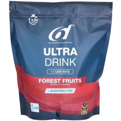 6d Sports Nutrition Ultra Drink Fruits des bois Poudre 940 g - Publicité 6d Sports Nutrition Ultra Drink Fruits des bois Poudre 940 g - Publicité