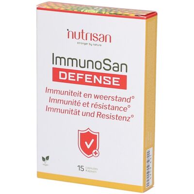 Nutrisan ImmunoSan Defense Capsule(S) 15 pc(s) - Publicité Nutrisan ImmunoSan Defense Capsule(S) 15 pc(s) - Publicité