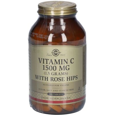 Solgar Vitamine C 1500 MG avec Églantier - Compléments alimentaires - Publicité Solgar Vitamine C 1500 MG avec Églantier - Compléments alimentaires - Publicité