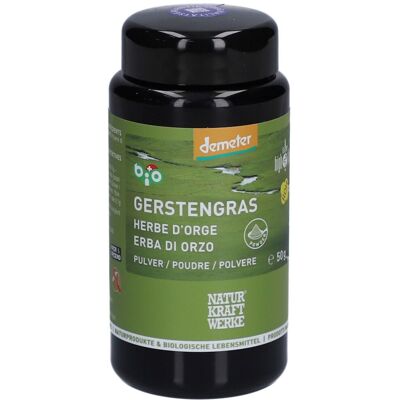 NATURKRAFTWERKE Herbe d'orge Poudre 50 g - Publicité NATURKRAFTWERKE Herbe d'orge Poudre 50 g - Publicité
