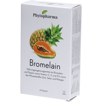 PHYTOPHARMA Bromélaïne Capsule(S) 45 pc(s) - Publicité PHYTOPHARMA Bromélaïne Capsule(S) 45 pc(s) - Publicité
