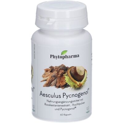 PHYTOPHARMA Aesculus Pycnogenol Capsules Capsule(S) 60 pc(s) - Publicité PHYTOPHARMA Aesculus Pycnogenol Capsules Capsule(S) 60 pc(s) - Publicité