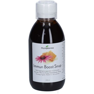 Phytopharma Immun Boost Sirup Sirop 200 ml - Publicité Phytopharma Immun Boost Sirup Sirop 200 ml - Publicité