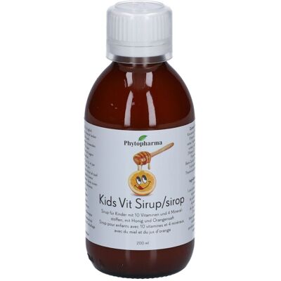 Phytopharma Kids Vit Sirop 200 ml - Publicité Phytopharma Kids Vit Sirop 200 ml - Publicité