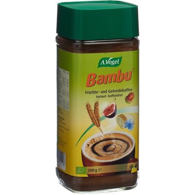 A.Vogel Bambu - Chicorée Céréales Figues bio Poudre 200 g - Publicité A.Vogel Bambu - Chicorée Céréales Figues bio Poudre 200 g - Publicité