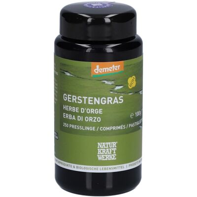 NATURKRAFTWERKE Herbe d'orge Pressée Comprimé(S) 250 pc(s) - Publicité NATURKRAFTWERKE Herbe d'orge Pressée Comprimé(S) 250 pc(s) - Publicité