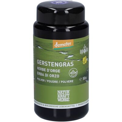 NATURKRAFTWERKE Herbe d'orge Poudre 50 g - Publicité NATURKRAFTWERKE Herbe d'orge Poudre 50 g - Publicité