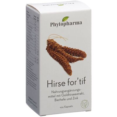 PHYTOPHARMA Millet for'tif Capsule(S) 100 pc(s) - Publicité PHYTOPHARMA Millet for'tif Capsule(S) 100 pc(s) - Publicité