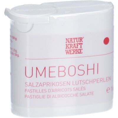 NATURKRAFTWERKE Pastilles d'abricots salés 'Umeboshi' Pastille(S) 16 g - Publicité NATURKRAFTWERKE Pastilles d'abricots salés 'Umeboshi' Pastille(S) 16 g - Publicité