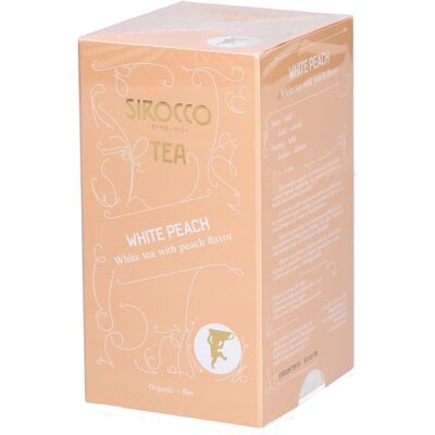 SIROCCO Thé blanc saveur pêche 20 pc(s) - Publicité SIROCCO Thé blanc saveur pêche 20 pc(s) - Publicité