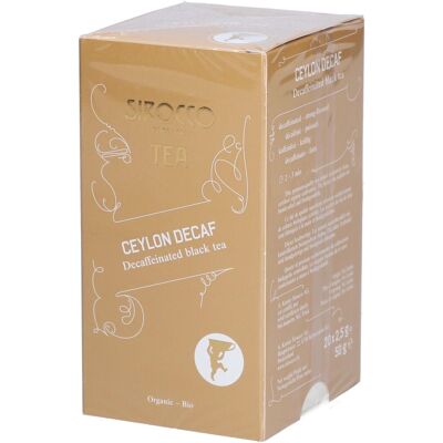 Sirocco Ceylon decaf Thé 20 pc(s) - Publicité Sirocco Ceylon decaf Thé 20 pc(s) - Publicité