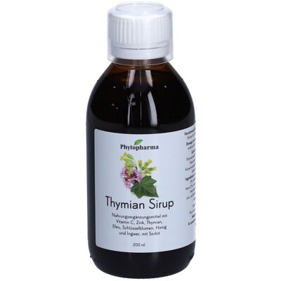 PHYTOPHARMA Sirop au thym 200 ml - Publicité PHYTOPHARMA Sirop au thym 200 ml - Publicité