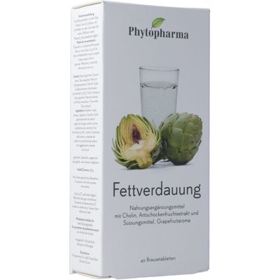 PHYTOPHARMA - Digestion des graisses - Effervescents - 40 - Publicité PHYTOPHARMA - Digestion des graisses - Effervescents - 40 - Publicité