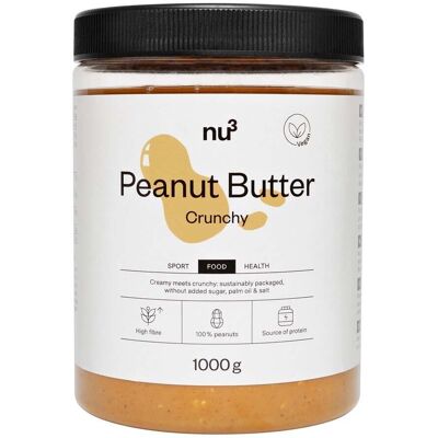 nu3 Beurre de cacahuète crunchy Snack 1000 g - Publicité nu3 Beurre de cacahuète crunchy Snack 1000 g - Publicité