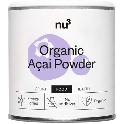 nu3 Poudre d'açaï bio 65 g - Publicité nu3 Poudre d'açaï bio 65 g - Publicité