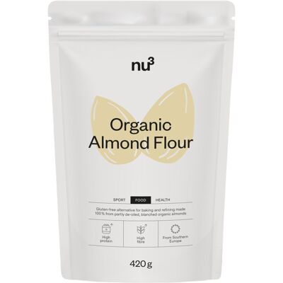 nu3 Farine d’amande bio Poudre 420 g - Publicité nu3 Farine d’amande bio Poudre 420 g - Publicité