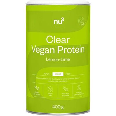 nu3 Protéines Végan Citron-Lime - Poudre Végane - Publicité nu3 Protéines Végan Citron-Lime - Poudre Végane - Publicité