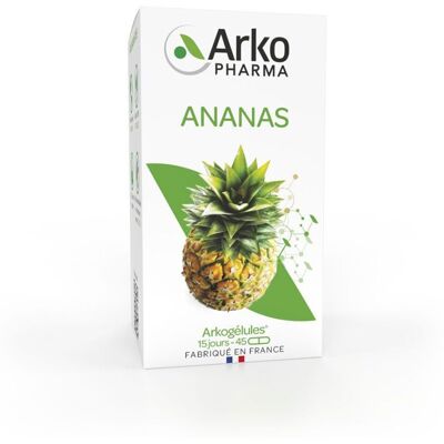 Arkopharma Arkogélules Ananas Bromélaïne Complément Alimentaire - Soutien Digestif - Publicité Arkopharma Arkogélules Ananas Bromélaïne Complément Alimentaire - Soutien Digestif - Publicité
