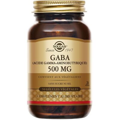 Solgar GABA 500mg - Soutien du système nerveux - Végétarien - Publicité Solgar GABA 500mg - Soutien du système nerveux - Végétarien - Publicité