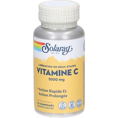 Solaray Vitamine C 1000 Mg - 30 Comprimés - Complément alimentaire - Publicité Solaray Vitamine C 1000 Mg - 30 Comprimés - Complément alimentaire - Publicité