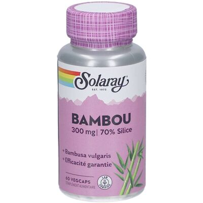 Solaray Silice Bambou 60 capsules - Compléments alimentaires - Publicité Solaray Silice Bambou 60 capsules - Compléments alimentaires - Publicité